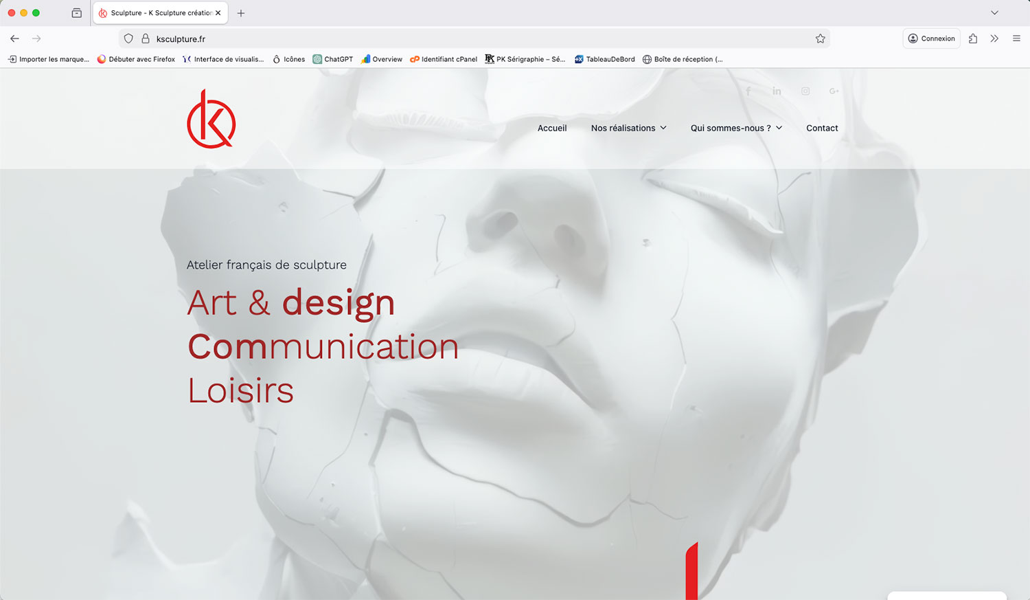 site web k-sculpture